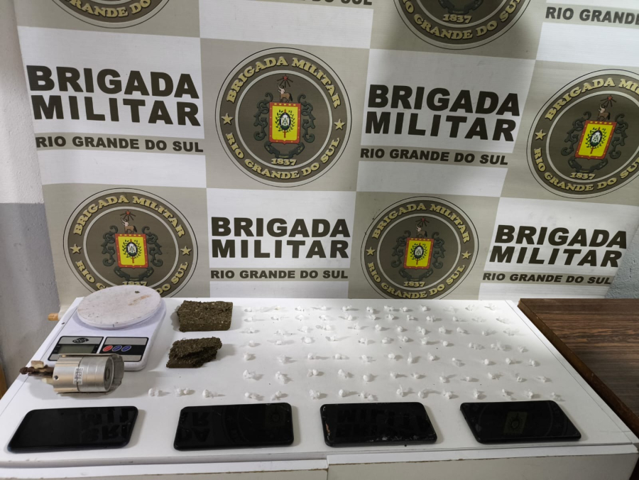 38º BPM prende homem por tráfico de drogas em Ronda Alta